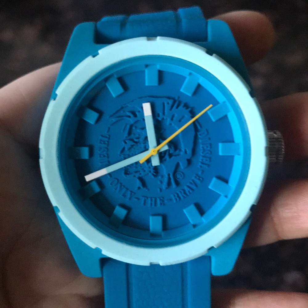 Diesel Watch Brave Blue Rubber